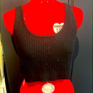 Black crop top